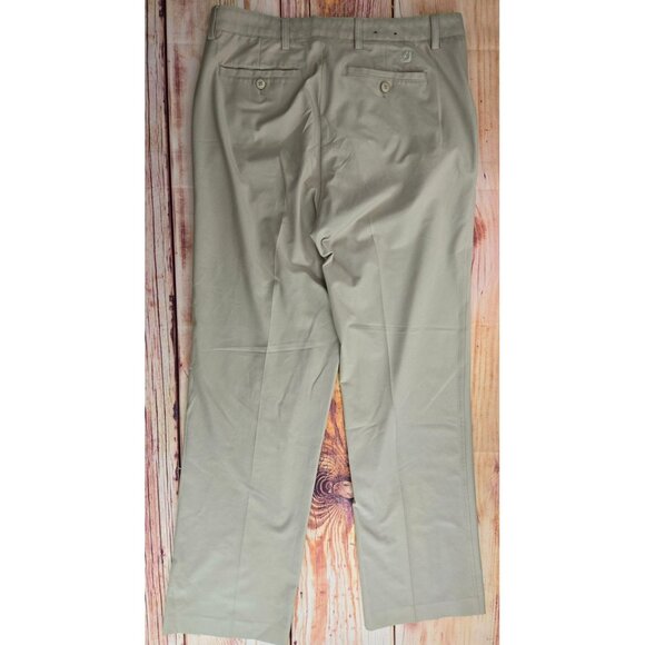 Footjoy FJ Mens Golf Pants 34x32 Beige Lightweight Stretch - Picture 2 of 8